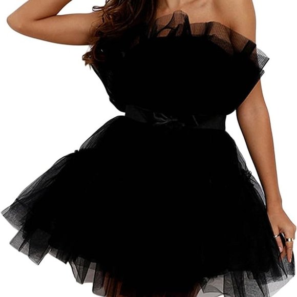 Tulle Dresses & Skirts - Black Tulle Ballerina Dress